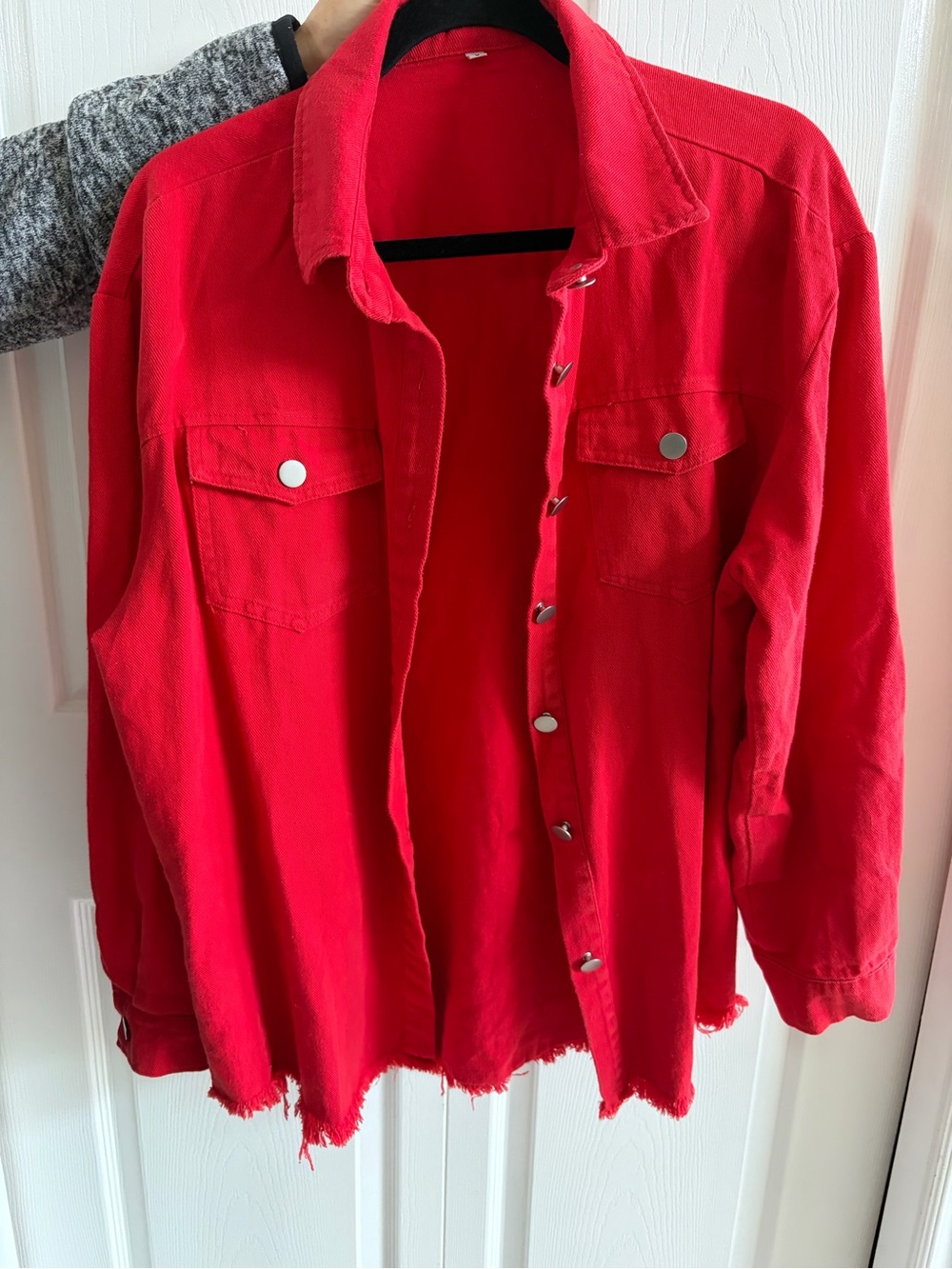 Red Denim Jacket